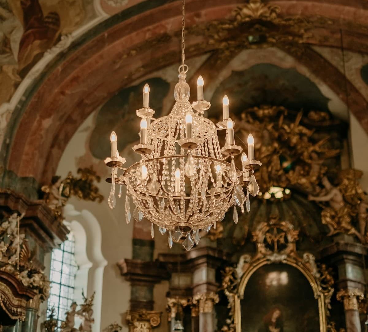 Heating system or plant room inside a historic place of worship.